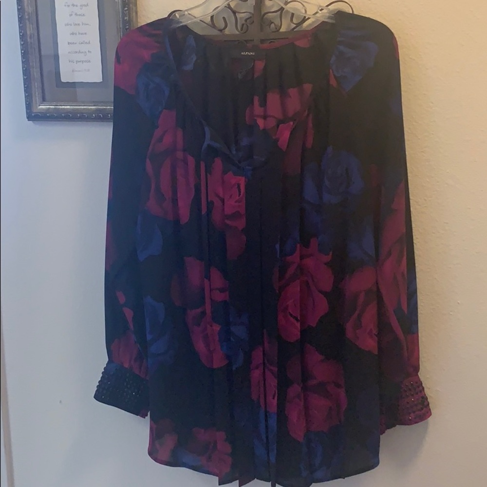 Women’s black long sleeved blouse, NWOT